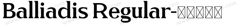 Balliadis Regular字体转换